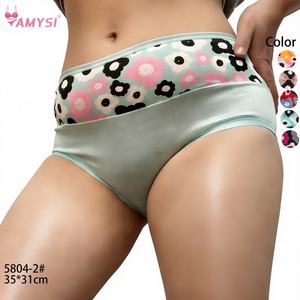 5804-<span class=keywords><strong>2</strong></span> #   2026 Sommer Hochwertige Damen-Milchseide Blumenmuster Alltags-Druck-Tangas Große Größen Sexy Großhandel - Product Image 1