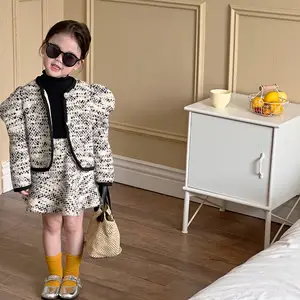 korea autumn fall winter wholesale kids clothing baby clothes sets girls jackets outwear with shorts 111