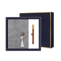 Direkt vom Hersteller: Retro-Design Edelstahl-Stift und A5-Notizbuch-Set mit Chinesischem Knoten in Geschenkbox für Unternehmen