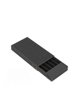 Custom Black 5 <b>Pack</b> Childproof Cardboard Paper Sliding Rectangle Rigid Drawer Push Rigid Packaging <b>Box</b> with Dividers - Product Image 4