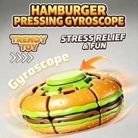 Jouet anti-stress Hamburger à presser, cube de puzzle mécanique 3D, jouets de bureau éducatifs et originaux pour enfants, cadeaux de fête en gros