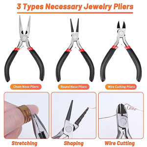 DIY Jewelry Making Tool Set String Jewelry Thread Jewelry Repair Beading Wrap Thread Kit Ear Hook <strong>Pliers</strong> 2 Sets <strong>Jewellery</strong> <strong>Pliers</strong> - Product Image 4