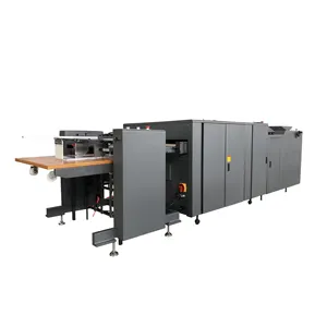 Máquina barnizadora de recubrimiento de aceite UV con pantalla táctil de papel completamente automática, 2 unidades