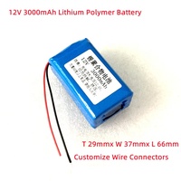 Baterai Lithium Polymer 12V Isi Ulang 8ah-10ah untuk CCTV Audio Monitor Paket Li Ion