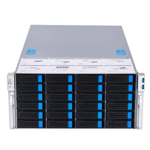 IPFS 24 Bay Nas Server Case For Network Storage Hotswappable 19 Inch Industrial 4u Pc Chassis With 3.5" HDD