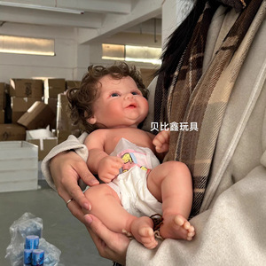Muñeca Bebé Reborn Realista de Silicona Sólida de 18 Pulgadas con Cabello Injertado a Mano, Regalo - Product Image 3