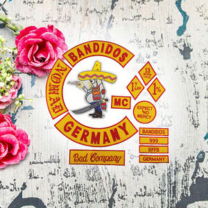 Parches Bordados en 3D de Bandidos Germany MC Biker Punk <span class=keywords><strong>Club</strong></span> para Chaqueta, Chaleco y Gorra - Product Image 3