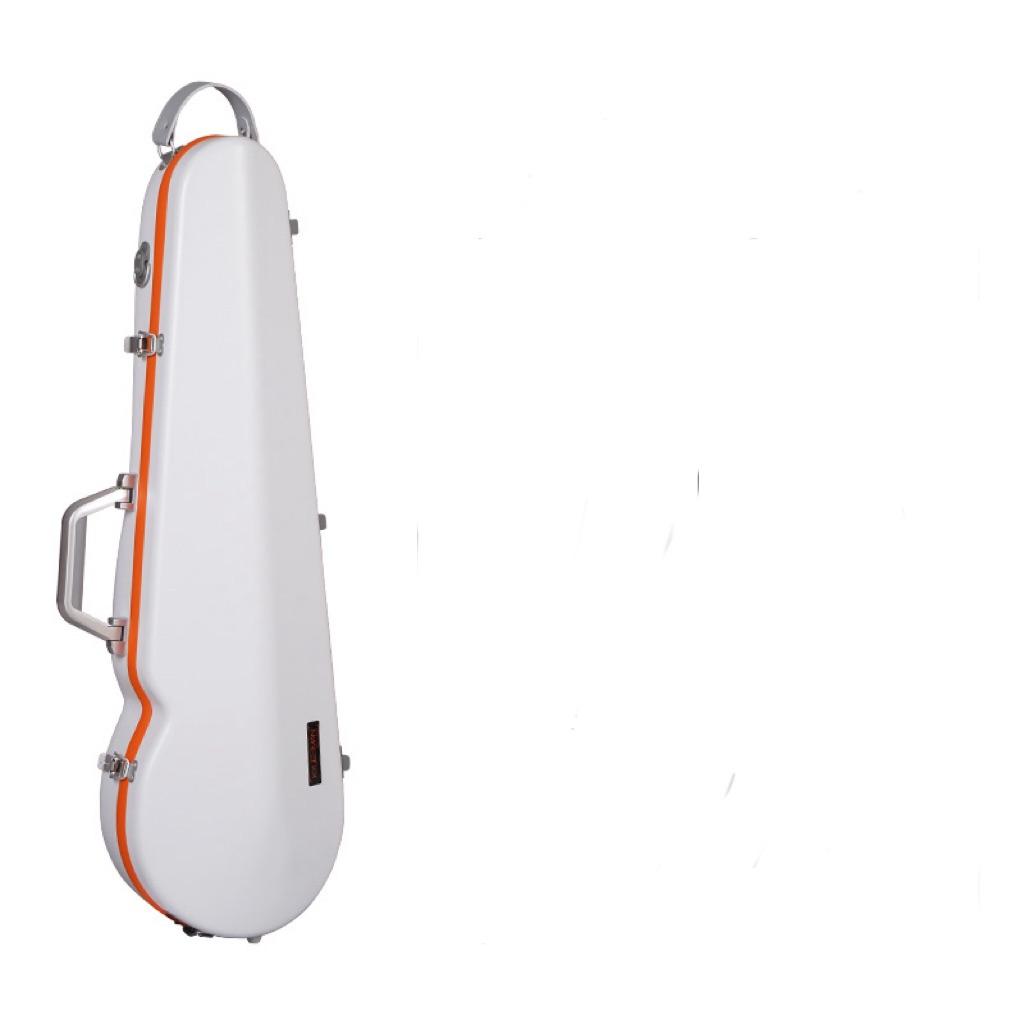 Blanc (bord orange)