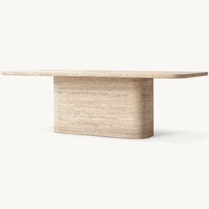 Tavolo <span class=keywords><strong>da</strong></span> <span class=keywords><strong>Pranzo</strong></span> Kumusi in Travertino Beige, Set <span class=keywords><strong>da</strong></span> Giardino Nordico per 6-8-10 Persone, <span class=keywords><strong>Tavoli</strong></span> <span class=keywords><strong>da</strong></span> Esterno <span class=keywords><strong>Moderni</strong></span> - Product Image 2