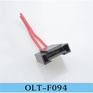 Olt F095 4 Position Right Angle Male Automotive Connector <b>Black</b> Plastic Wiring <b>Harness</b> Component - Product Image 2
