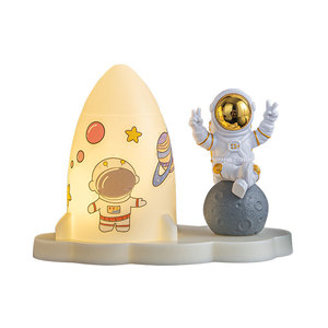 Tự Làm Tên Lửa Cho Phi Hành Gia Ánh Sáng Ban Đêm Hiện Đại 3-Màu Thay Đổi Độ Sáng Đèn Cạnh Giường Ngủ Cho Trẻ Em Sinh Nhật Món Quà Tốt Nghiệp LED Nguồn Ánh Sáng - Product Image 6