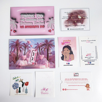 Logotipo personalizado de alta calidad, orden de compra posventa rosa de lujo, tarjeta de agradecimiento con marco negro y estampado de corazón para pequeñas empresas