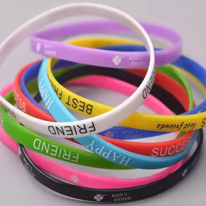 5mm High Elasticity Silicone Wristband Thin Solid Color <b>Rubber</b> <b>Product</b> for Kids Men Women - Product Image 2
