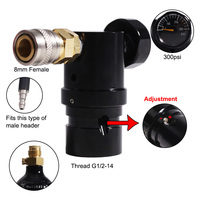 Nouveau régulateur HPA en aluminium Airsofta Softair pour mini-régulateur GEN2 40-200psi, kit de régulateur basse pression avec ligne