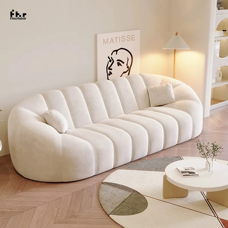 Set sofa kulit, bahan sofa ruang keluarga mewah 3 2 1 Tempat duduk malas set kualitas tinggi nyaman