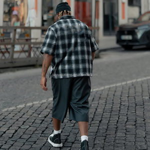 Nhà Sản Xuất Biểu Tượng Tùy Chỉnh Mô Hình In Unisex Áo Sơ Mi Ngắn Tay Áo Nút <span class=keywords><strong>Up</strong></span> Tất Cả Các Hơn Thêu Áo Sơ Mi Sọc Người Đàn Ông Cho Mùa Hè Mặc - Product Image 3