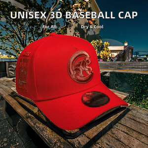 Nouvelle casquette de baseball unisexe ajustée à 6 panneaux, visière incurvée, fermeture à boucle simple, respirante, en toile imperméable, motif pois, fruits et feuilles - Product Image 2