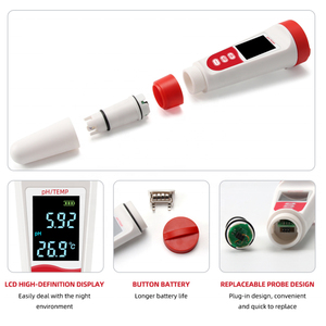 เครื่องวัดคุณภาพน้ำแบบพกพาหลายพารามิเตอร์ PH/EC/TDS/อุณหภูมิ พร้อมหน้าจอ LCD สำหรับใช้ในห้องปฏิบัติการ OEM - Product Image 6