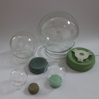 Boules à neige ovales en verre à faire soi-même, boules à neige en verre transparent vides, dôme en verre, idée cadeau pour enfants, sphère