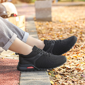 Chaussures de marche en mesh pour hommes, légères, amortissantes, antidérapantes, doublure en coton, chaussures décontractées pour l'extérieur - Product Image 6