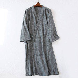 Ropa de Dormir de Algodón Cómoda al por Mayor para <span class=keywords><strong>Hombre</strong></span>, <span class=keywords><strong>Bata</strong></span> Kimono Suave, <span class=keywords><strong>Bata</strong></span> Estilo Kimono Japonés para <span class=keywords><strong>Hombre</strong></span> - Product Image 6