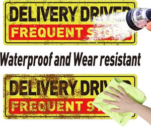 Teslimat sürücü araba mıknatıs yansıtıcı manyetik etiket araç için uyarı emniyet işareti - Product Image 5