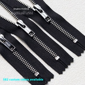 Pour YKK No.5 blanc laiton métal fermé queue fermeture éclair pour vêtements sacs chaussures bottes autres accessoires - Product Image 2
