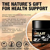 Résine de Shilajit Pur de l'Himalaya 1000mg | Acide fulvique haute puissance et plus de 85 oligo-éléments | Énergie naturelle et soutien immunitaire pour hommes et femmes