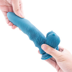 Nuovo stile più popolare blu strano non ovvio pene <span class=keywords><strong>Dildo</strong></span> realistico in Silicone morbido Base <span class=keywords><strong>Dildo</strong></span> - Product Image 4