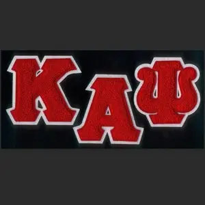 Custom Logo Designs Kappa Alpha Psi Crest 1911 Chenille Embroidery Patches Heat Press Patch