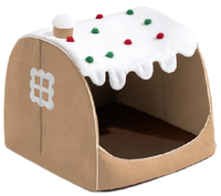 Neue Kollektion Ortho pä disches Hunde bett im Weihnachts schlitten design Warm und stilvoll für die Feiertage