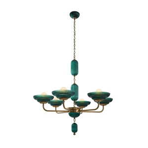 Lámpara de Araña Moderna de Metal Dorado para Comedor, Sala de Estar, Estilo 8 Velas, Luces para Interiores, Hogar, Restaurante, Hotel, Uso con Corriente Alterna - Product Image 4