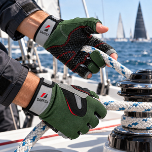 Gants de pêche et de navigation professionnels OEM |   Gants marins à doigts courts et longs à haute adhérence |   UV50+ Séchage rapide Imperméable Réglable - Product Image 2