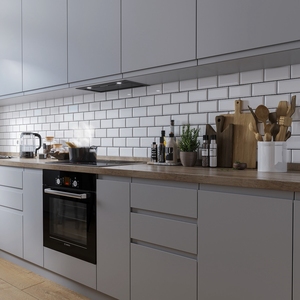 Australie <span class=keywords><strong>MDF</strong></span> <span class=keywords><strong>laque</strong></span> prêt à assembler blanc mat couleur Shaker porte Design moderne armoires de cuisine modulaires avec poignées en or - Product Image 5