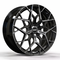 ZHMT Nuevas Llantas de Aleación Forjadas con Acabado Negro Brillante, de 18-22 Pulgadas, Ligeras y de Alto Rendimiento, ET de 25 mm para Audi Mercedes para 5x112