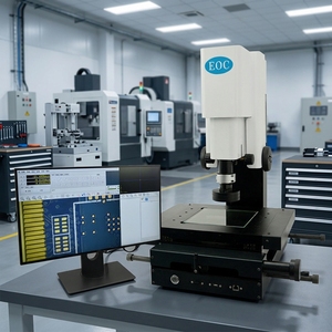 Machine de mesure optique XYZ personnalisée EOC HD haute précision manuelle/motorisée avec calcul de géométrie <span class=keywords><strong>2D</strong></span> 3D, image et sonde - Product Image 4