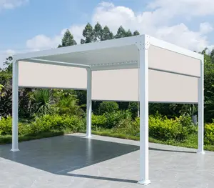 Designs carro estacionamento sombra de sol moderno ao ar livre ajustável toldo exterior de alumínio pergola