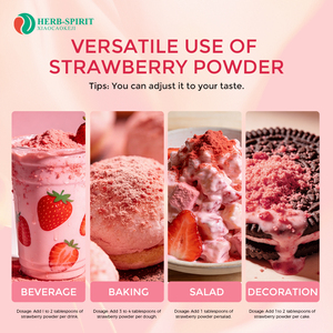 Polvere di Fragole a Marchio Privato, 100% Naturale, Fragole Liofilizzate Senza Zuccheri Aggiunti, Ottimo Sapore per Bevande - Product Image 2
