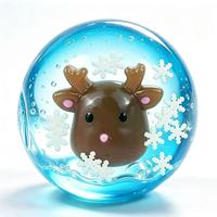 Vente en gros de jouets en boule de Noël faits à la main, jouets anti-stress en forme de sapin de Noël et bonhomme de neige, cadeaux