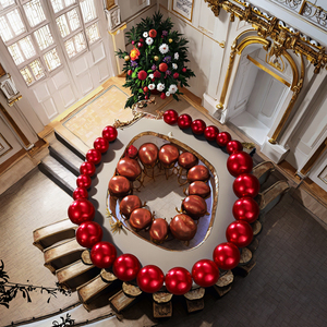 Collar de joyería para mujer, conjunto de joyería de boda para mujer, collar de perlas de imitación, pulsera, pendiente, anillo con cuentas, accesorio de moda - Product Image 4