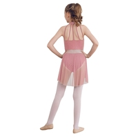 6-16 enfants vêtements de danse robes justaucorps sans manches dentelle danse salle de bal latine lyrique enfants filles danse Costumes