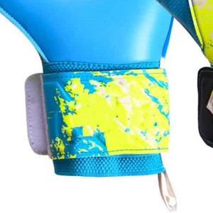 Gants de gardien de but de football, doigts entiers, matériau PU, impression par sublimation, antidérapants, sangle de poignet réglable - Product Image 2