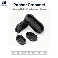 Grommet en caoutchouc ovale personnalisé -60 ℃   ~ 230 ℃   Protecteur de câble oblong résistant à la déchirure et à la corrosion pour outil de diagnostic médical