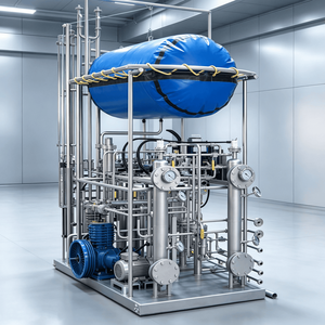 Système de récupération de dioxyde de carbone à haute rentabilité 150 kWh, systèmes d'absorption de CO2 par biogaz et gaz de combustion à glace sèche - Product Image 5