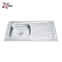 Évier de cuisine multifonction en acier inoxydable 304 de style moderne, lavabo pratique pour le lavage des mains, évier de cuisine