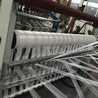 Machine automatique à 4 navettes pour la fabrication de sacs tissés en PP, contrôle PLC, type caméra plate, 768 fils, tissage 800 mm