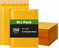 Enveloppes d'expédition en papier kraft écologiques avec bulles d'air, emballages personnalisés en papier kraft, sacs d'expédition avec logo rembourrés