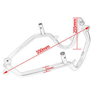 XXUN pièces de moto en acier inoxydable barre de collision supérieure moteur réservoir garde pare-chocs protecteur pour BMW R1250GS Adventure 2018-2024 - Product Image 6