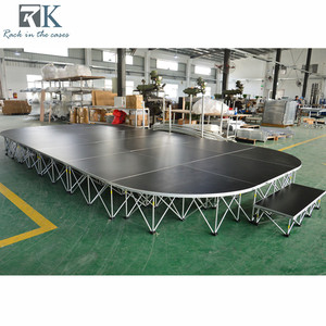 Event DJ Aluminum stage Drum stage riser 4x4ft concert stage Portable stage platform - Product Image 4