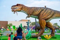 Attractions de simulation de dinosaures de haute qualité, dinosaures animatroniques pour parcs d'attractions intérieurs et extérieurs